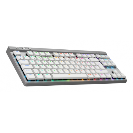 Logitech G G515 - Keyboard - LIGHTSPEED - TKL - backlit - wireless - 2.4 GHz, Bluetooth, USB - white - 1