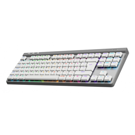 Logitech G G515 - Keyboard - LIGHTSPEED - TKL - backlit - wireless - 2.4 GHz, Bluetooth, USB - white - 2