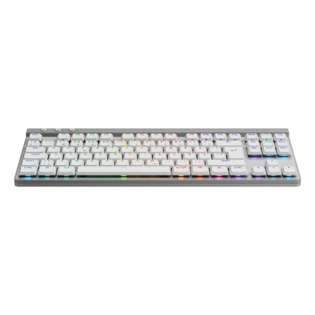 Logitech G G515 - Keyboard - LIGHTSPEED - TKL - backlit - wireless - 2.4 GHz, Bluetooth, USB - white - 3