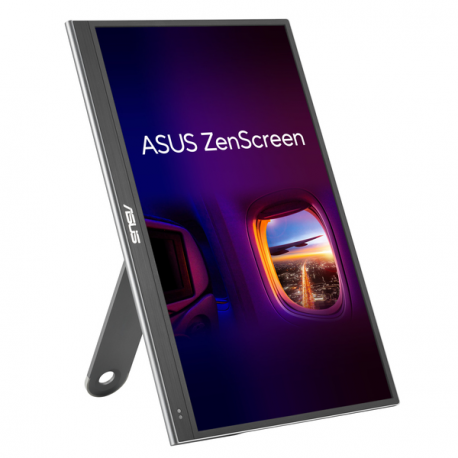 ASUS ZenScreen OLED MQ16AHE - OLED monitor - 16" (15.6" viewable) - portable - 1920 x 1080 Full HD (1080p) @ 60 Hz - 400 cd / m² - 1000000:1 - HDR10 - 1 ms - Mini HDMI, 2xUSB-C - 2