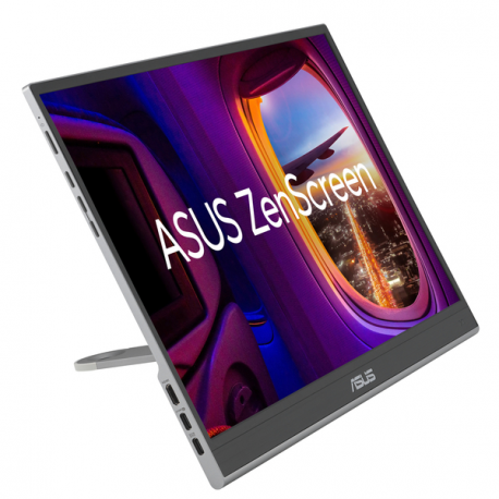 ASUS ZenScreen OLED MQ16AHE - OLED monitor - 16" (15.6" viewable) - portable - 1920 x 1080 Full HD (1080p) @ 60 Hz - 400 cd / m² - 1000000:1 - HDR10 - 1 ms - Mini HDMI, 2xUSB-C - 4