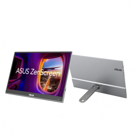 ASUS ZenScreen OLED MQ16AHE - OLED monitor - 16" (15.6" viewable) - portable - 1920 x 1080 Full HD (1080p) @ 60 Hz - 400 cd / m² - 1000000:1 - HDR10 - 1 ms - Mini HDMI, 2xUSB-C - 6