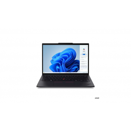 Lenovo ThinkPad T14 Gen 5 21MC - 180-degree hinge design - AMD Ryzen 5 - 8540U / up to 4.9 GHz - Win 11 Pro - Radeon 740M - 16 GB RAM - 512 GB SSD TCG Opal Encryption 2, NVMe - 14" IPS 1920 x 1200 - Gigabit Ethernet - Wi-Fi 6E, Bluetooth - black - kbd: English - Europe - with 3 Years Lenovo Premier Support, CO2 Offset 0.5 ton (2nd Gen) - 1