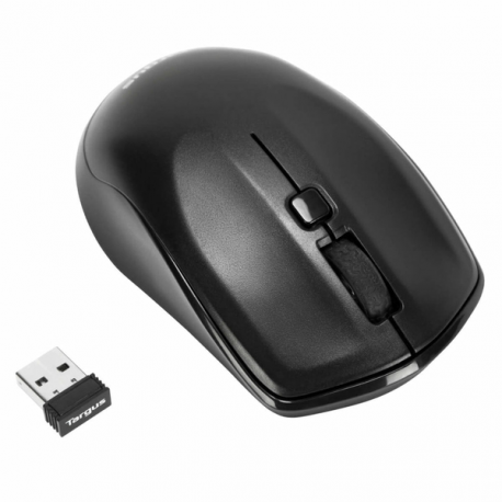 Targus - Keyboard and mouse set - combo - full size - wireless - 2.4 GHz - QWERTY - Nordic - black - 12
