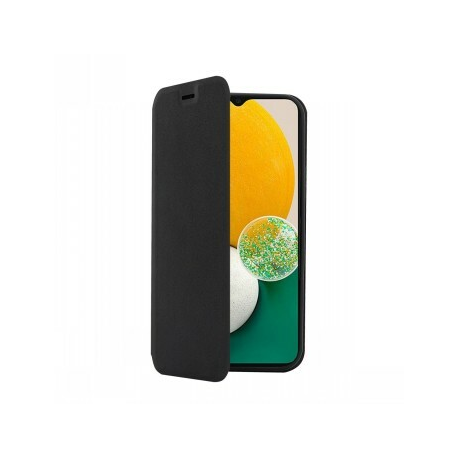 Screenor Clever - Flip cover for mobile phone - eco-leather, thermoplastic polyurethane (TPU) - black - for OPPO A18, A38 - 0