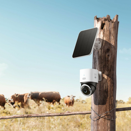 Eufy S330 - Network surveillance camera - pan  /  tilt - outdoor - dust resistant  /  water resistant - colour (Day&Night) - 4K - audio - wireless - Wi-Fi - 4G - 10