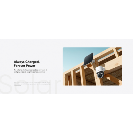 Eufy S330 - Network surveillance camera - pan  /  tilt - outdoor - dust resistant  /  water resistant - colour (Day&Night) - 4K - audio - wireless - Wi-Fi - 4G - 27