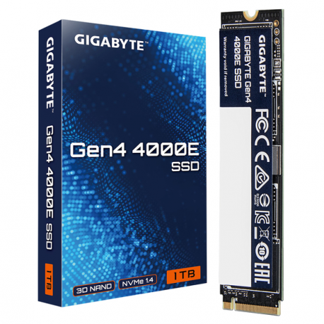 Gigabyte Gen4 4000E - SSD - 1 TB - internal - M.2 2280 - PCIe 4.0 x4 (NVMe) - 3