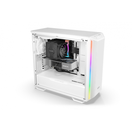be quiet! Dark Base 701 - Midi-tower - extended ATX - windowed side panel (tempered glass) - no power supply (ATX / PS / 2) - white - USB / Audio - 1
