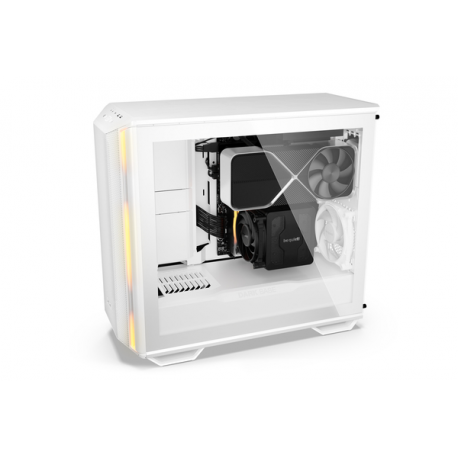 be quiet! Dark Base 701 - Midi-tower - extended ATX - windowed side panel (tempered glass) - no power supply (ATX / PS / 2) - white - USB / Audio - 7