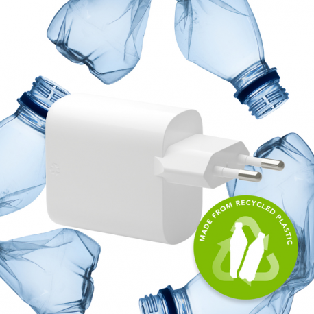 dbramante1928 re-charge - Power adapter - 45 Watt - PD, QC (24 pin USB-C) - white - Europe - 4