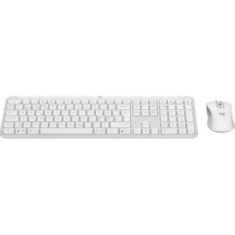 Logitech Signature Slim Combo MK950 - Keyboard and mouse set - wireless - Bluetooth 5.1 LE - QWERTY - Nordic - off-white - 1