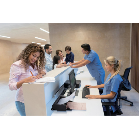 Canon imageFORMULA DR-M140II - Document scanner - Contact Image Sensor (CIS) - 216 x 356 mm - 600 dpi x 600 dpi - up to 80 ppm (mono)  /  up to 40 ppm (colour) - ADF (80 sheets) - up to 6000 scans per day - USB 2.0 - 7