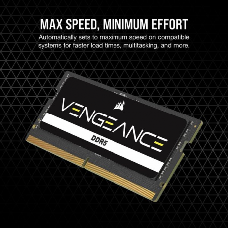 CORSAIR Vengeance - DDR5 - module - 16 GB - SO-DIMM 262-pin - 5200 MHz  /  PC5-41600 - CL44 - 1.1 V - 5