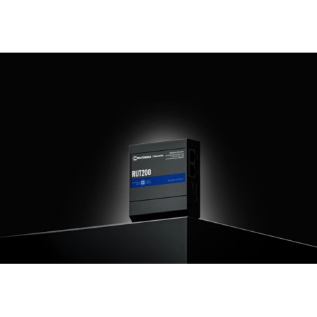 Teltonika RUT200 - Wireless router - WWAN 2.4 GHz - 4G, 2G, 3G - DIN rail mountable - 3