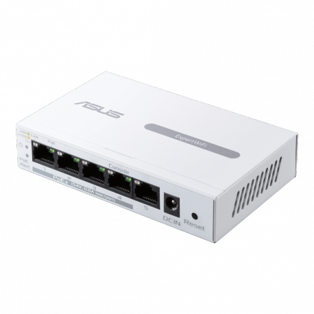 ASUS ExpertWiFi EBP15 - Switch - Managed - 5 x 10 / 100 / 1000 - desktop - PoE+ (60 W) - 0