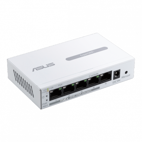 ASUS ExpertWiFi EBP15 - Switch - Managed - 5 x 10 / 100 / 1000 - desktop - PoE+ (60 W) - 1
