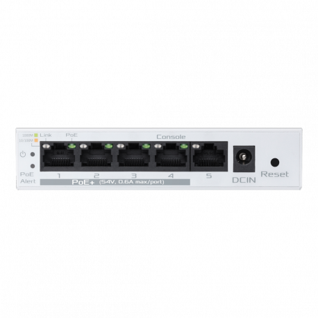 ASUS ExpertWiFi EBP15 - Switch - Managed - 5 x 10 / 100 / 1000 - desktop - PoE+ (60 W) - 4