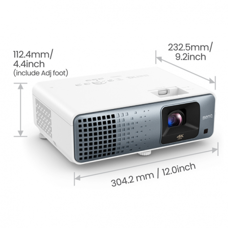 BenQ TK710 - DLP projector - laser - 3D - 3200 ANSI lumens - 3840 x 2160 - 16:9 - 4K - 4