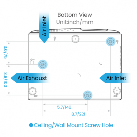 BenQ TK710 - DLP projector - laser - 3D - 3200 ANSI lumens - 3840 x 2160 - 16:9 - 4K - 5