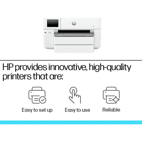 HP Officejet Pro 9730e Wide Format All-in-One - Multifunction printer - colour - ink-jet - A3 / Ledger (297 x 432 mm) (original) - A3 (media) - up to 18 ppm (copying) - up to 22 ppm (printing) - 250 sheets - USB 2.0, LAN, USB 2.0 host, Wi-Fi(ac), Bluetooth - cement - 6