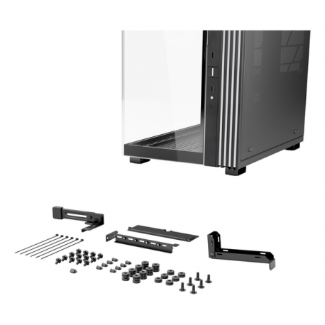 be quiet! Light Base 600 LX - Midi-tower - ATX - windowed side panel (glass) - no power supply (ATX / PS/2) - black - USB/Audio - 6