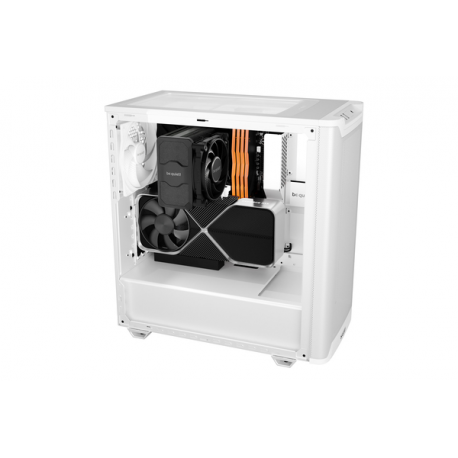 be quiet! Pure Base 501 Airflow Window - Midi-tower - ATX - windowed side panel (tempered glass) - no power supply (ATX / PS/2) - white - USB/Audio - 8