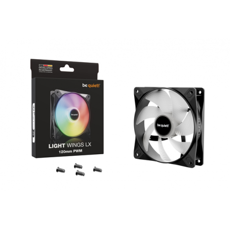 be quiet! Light Wings LX - Case fan - PWM - 120 mm - black - 5