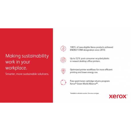 Xerox C410V / DN - Printer - colour - Duplex - laser - A4 / Legal - 1200 x 1200 dpi - up to 40 ppm (mono)  /  up to 40 ppm (colour) - capacity: 251 sheets - USB, Gigabit LAN, USB 2.0 host - 9