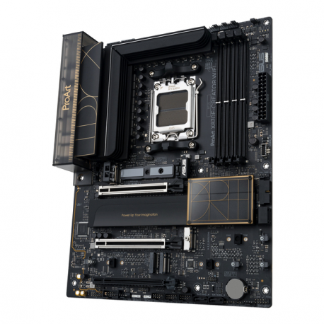ASUS ProArt X870E-CREATOR WIFI - Motherboard - ATX - Socket AM5 - AMD X870E Chipset - USB4, USB-C 3.2 Gen 2x2, USB 3.2 Gen 2, USB 3.2 Gen 1 - Wi-Fi 7, 10 Gigabit LAN, Bluetooth - onboard graphics (CPU required) - HD Audio (8-channel) - 10