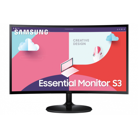 Samsung S27C364EAU - S36C Series - LED monitor - curved - 27" - 1920 x 1080 Full HD (1080p) @ 75 Hz - VA - 250 cd / m² - 3000:1 - 4 ms - HDMI, VGA - black - 0