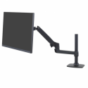 Ergotron - Mounting kit (articulating arm, tall pole, 2-piece desk clamp) - for Monitor - aluminium - matte black - screen size: up to 34" - desk-mountable