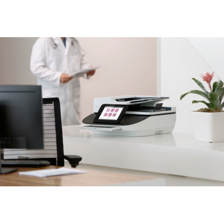 HP Digital Sender Flow 8500 fn2 - Document scanner - flatbed: CCD / ADF: CIS - Duplex - 216 x 864 mm - 600 dpi - up to 100 ppm (mono) / up to 100 ppm (colour) - ADF (150 sheets) - up to 10000 scans per day - USB 2.0, Gigabit LAN, USB 2.0 (Host) - 6