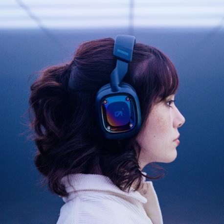 ASTRO Gaming A30 - Headset - full size - Bluetooth / LIGHTSPEED - wireless, wired - 3.5 mm jack, USB-A via Bluetooth adapter - navy - 5