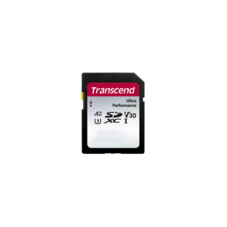 Transcend 340S - Flash memory card - 128 GB - A2 / Video Class V30 / UHS-I U3 - SDXC UHS-I - 0