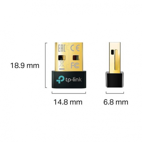 TP-Link UB5A - Nano - network adapter - USB 2.0 - Bluetooth 5.0 - 3