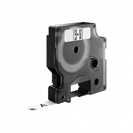 DYMO D1 Standard - Polyester - self-adhesive - black on white - Roll (1.9cm x 7m) 1 cassette(s) label tape - for LabelMANAGER 360D, 420P; DYMO LabelWriter 450 Duo - 1