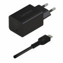 Lenovo Nano - Power adapter - GaN - 65 Watt (24 pin USB-C) - black - Europe