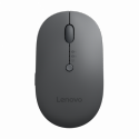 Lenovo Multi-Device - X9 Edition - mouse - right and left-handed - optical - 4 buttons - wireless - 2.4 GHz, Bluetooth 5.0 - USB-C wireless receiver - thunder gray (top), thunder black (bottom) - brown box
