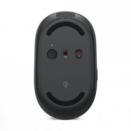 Lenovo Multi-Device - X9 Edition - mouse - right and left-handed - optical - 4 buttons - wireless - 2.4 GHz, Bluetooth 5.0 - USB-C wireless receiver - thunder gray (top), thunder black (bottom) - brown box - 1