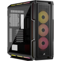 CORSAIR iCUE LINK 5000T LX RGB - Mid tower gaming - extended ATX - windowed side panel (tempered glass) - no power supply (ATX) - black - USB/Audio