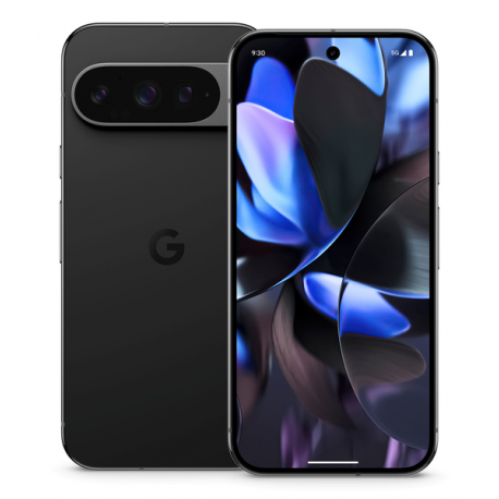 Google Pixel 9 Pro - 5G smartphone - dual-SIM - RAM 16 GB / Internal Memory 128 GB - OLED display - 6.3" - 1280 x 2856 pixels (120 Hz) - 3x rear cameras 50 MP, 48 MP, 48 MP - front camera 42 MP - obsidian - 4