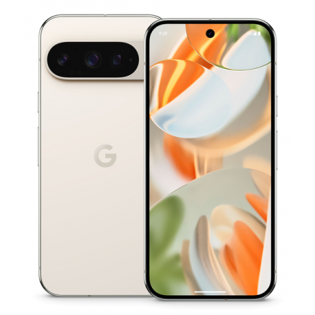 Google Pixel 9 Pro - 5G smartphone - dual-SIM - RAM 16 GB / Internal Memory 128 GB - OLED display - 6.3" - 1280 x 2856 pixels (120 Hz) - 3x rear cameras 50 MP, 48 MP, 48 MP - front camera 42 MP - porcelain - 5
