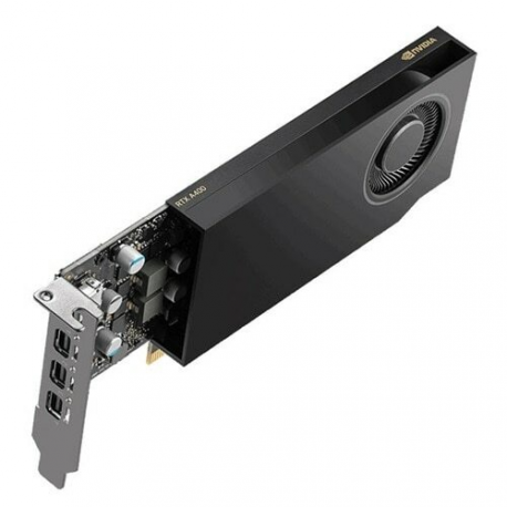 NVIDIA RTX A400 - Graphics card - RTX A400 - 4 GB GDDR6 - PCIe 4.0 x8 low profile - 4 x Mini DisplayPort - 1