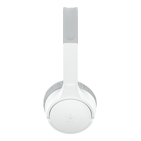 Belkin SoundForm Mini - Headphones with mic - on-ear - Bluetooth - wireless, wired - 3.5 mm jack - white - 2