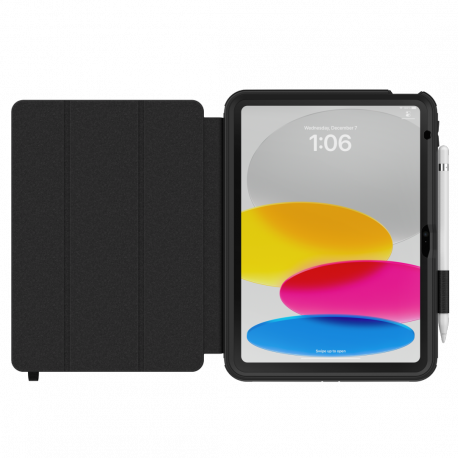 OtterBox Defender Series - Flip cover for tablet - rugged - black - for Apple 10.9-inch iPad (10th generation) - 4