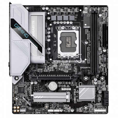 Gigabyte H810M GAMING WIFI6 - Motherboard - micro ATX - LGA1851 Socket - H810 Chipset - USB-C 3.2 Gen 1, USB 3.2 Gen 1 - Wi-Fi 6, Bluetooth, 2.5 Gigabit LAN - onboard graphics (CPU required) - HD Audio (8-channel) - 1