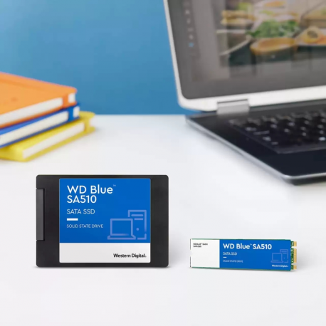 WD Blue SA510 WDS100T3B0B-00AXS0 - SSD - 1 TB - internal - M.2 2280 - SATA 6Gb/s - 6