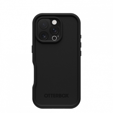 OtterBox FRE - Protective waterproof case for mobile phone - MagSafe compatibility - polycarbonate layer, thermoplastic elastomer (TPE) - black - for Apple iPhone 16 Pro - 0