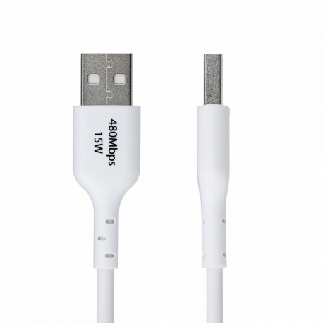 StarTech.com 2m (6.6ft) White USB-A to USB-C Charging Cable / Cord, M / M - USB cable - USB (M) to 24 pin USB-C (M) - USB 2.0 - 3 A - 2 m - charge and sync, halogen-free, passive, USB Fast Charge (15W) - white - 1